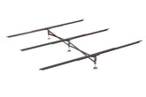 Glideaway X-Support System side view shows stable center rails for bed stability