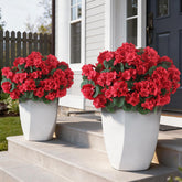 GLIDLION 12 bundle artificial geranium flowers for front door with durable outdoor color