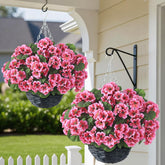 GLIDLION geranium hanging basket preassembled for instant outdoor display