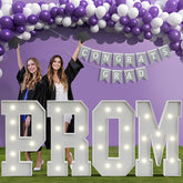 Glimmrly 3ft graduation letters LED sign for photo op at Class of 2026 events