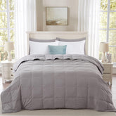 Globon Summer Down Blanket ultra-light fabric close-up showing breathable comfort.