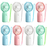 Glooglitter pink ears mini fan for portable cooling on the go