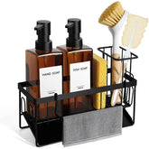GMISUN amber glass dish soap dispensers 2-pack with stable square design.