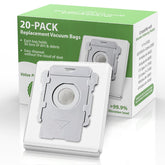 Gofwe Roomba bags 20-pack front view for easy replacement and dust containment.