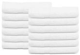 GOLD TEXTILES white 20x40 towel close-up shows lightweight, quick-drying performance for salons.