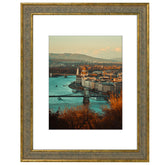 Golden State Art 11x14 ornate frame with distressed gold finish for refined walls.