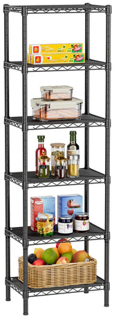 Golpart 6-tier shelf front view shows sturdy storage for home and office