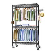 Golpart heavy-duty clothes rack front view for versatile wardrobe organization.