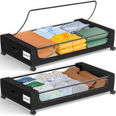 GoMaihe 48L under-bed rolling drawer for easy access.
