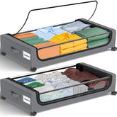 GoMaihe under-bed storage with wheels for easy rolling bins under beds