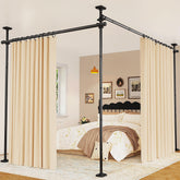 Goovilla room divider in full setup creates private, flexible living space.