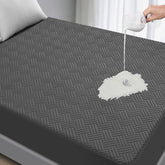 GOPOONY waterproof mattress protector shields a queen bed from spills and stains.
