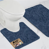 GORILLA GRIP bathroom rug set with soft chenille pile for plush comfort