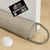 GORILLA GRIP door draft stopper on door seals gaps and reduces drafts.