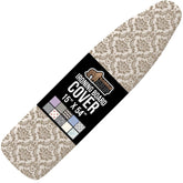 GORILLA GRIP ironing board cover in damask 15x54 on a standard board for a neat ironing setup