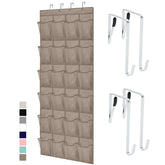GORILLA GRIP over-the-door organizer with 35 mesh pockets for easy access