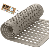 GORILLA GRIP patented bath mat with suction cups for secure grip on tub surfaces