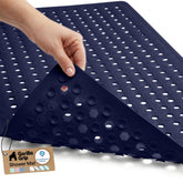 GORILLA GRIP patented bath tub mat suction closeup for secure grip on smooth tub floors