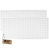 GORILLA GRIP patented bath tub mat in a two-pack for secure, stable placement.