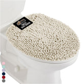Gorilla Grip Soft Chenille lid cover close-up shows plush texture and comfort.