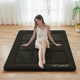 GORTUPI Japanese floor mattress top view showing compact, portable design for guests