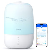 GoveeLife smart humidifier in a bedroom with top-fill design for easy refills