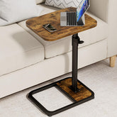 GOYLSER C-Shaped Table edge view, compact for small spaces and within-reach snacks