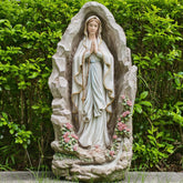 Grace4Joy Our Lady of Lourdes statue, 24-inch outdoor display for a serene garden focal point.