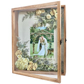 GraduatePro Shadow Box 13x16 front view, ideal for displaying keepsakes with elegant carbonized black framing.