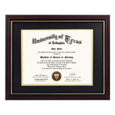 GraduationMall 8.5x11 diploma frame with black over gold mat for elegant diplomas