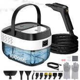 Granarbol pressurized steam cleaner front view for compact storage.