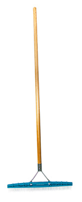 Grandi Groom AB24 carpet rake blue with 18-inch head lifts embedded dirt and pet hair.