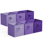 GRANNY SAYS 11-inch cube storage bin in purple gradient keeps shelves tidy.