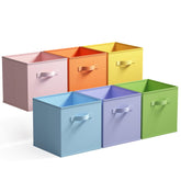 GRANNY SAYS 13-inch cube bin on a shelf for organized books