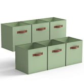 GRANNY SAYS 13 inch storage cubes in sage green for stylish, space-saving closet organization.