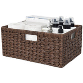 GRANNY SAYS large wicker basket with sturdy frame for durable indoor storage