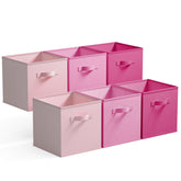 GRANNY SAYS pink gradient 11-inch cube bin on shelf for stylish organization