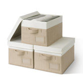GRANNY SAYS storage basket with lid front view showing space for clothes and organizers