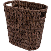 GRANNY SAYS wicker waste basket with oval opening for easy disposal