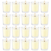 Grcdoyvl citronella votive candle in glass cup, 20-pack, outdoor ambience