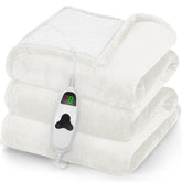 Greenoak heated blanket 50x60 with plush sherpa for cozy warmth