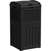 Greesum 33-gallon outdoor trash can with lid for controlled waste outdoors