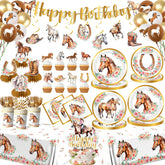 GREHUMOR Cowgirl banner adds festive entrance flair for the party.