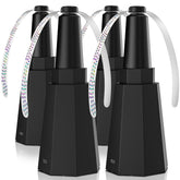 Grete Gotye four-pack fly fans outdoor-ready for al fresco dining, keeping flies away without chemicals.