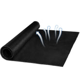 GRETJOB RV underlay on a queen bed highlighting the breathable design for airflow.