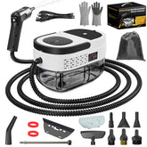 Gribouillage handheld steam cleaner front view for quick, chemical-free cleaning.