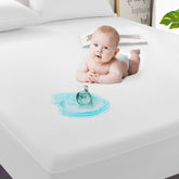 GRT twin mattress protector waterproof-breathable shields against spills and accidents