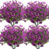 Grunyia 10 bundles artificial flowers for outdoor use with UV resistance and lasting color.