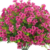 Grunyia daisy outdoor fake flowers add vibrant year-round color to your porch.