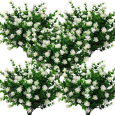 Grunyia white eucalyptus artificial flowers with lifelike petals for outdoor dΓ©cor